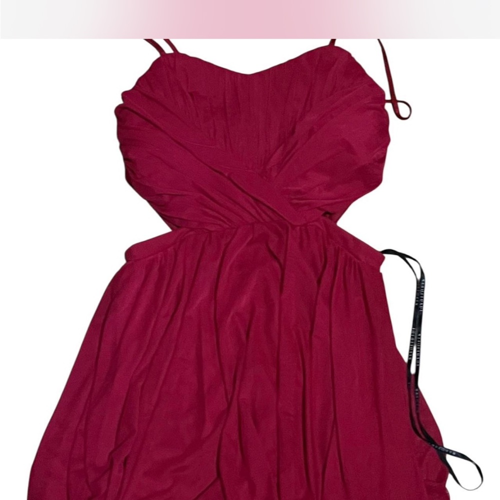 Masquerade Fuchsia Front Strap Dress